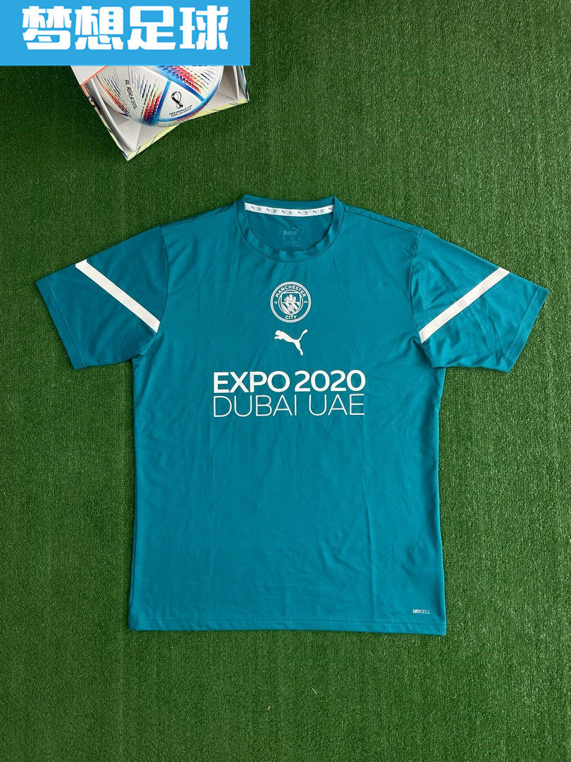 曼彻斯特城球员版短袖训练