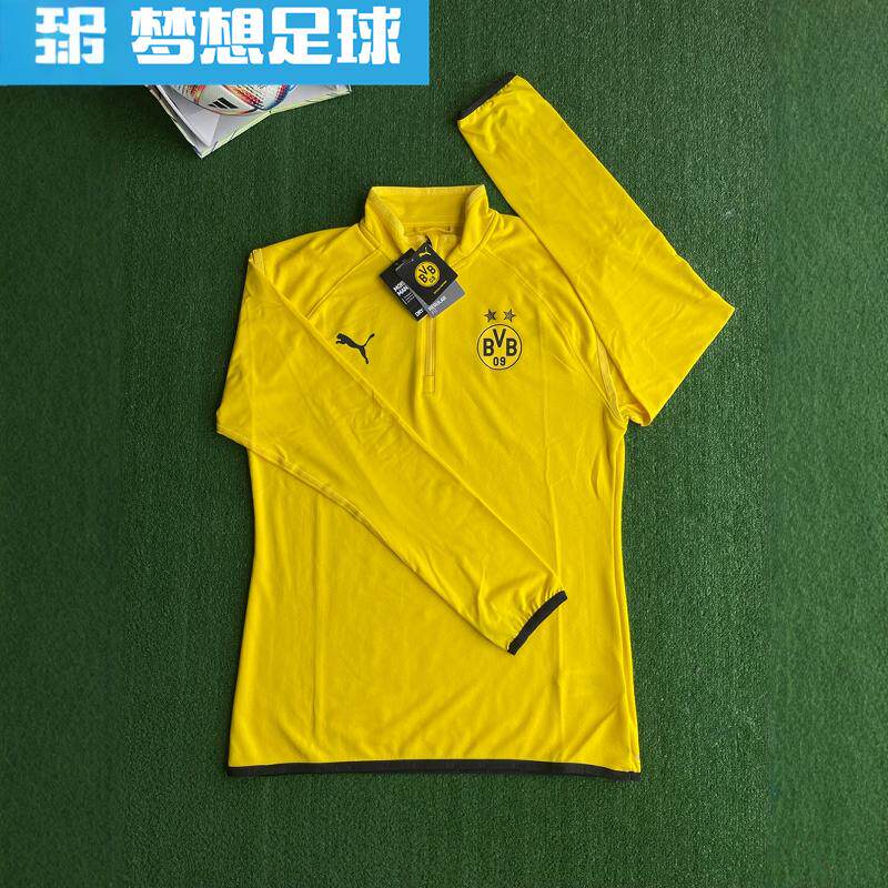 多特蒙德2021赛季球员版热身半拉链长袖训练 758582