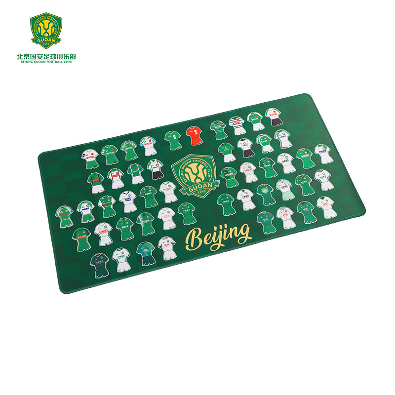 北京国安历届球衣大号鼠标垫足球球迷周边用品桌垫电竞鼠标垫