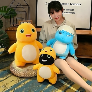 正版黑脸奶龙公仔暴暴龙小奶龙抱枕玩偶大号儿童毛绒玩具女生礼物