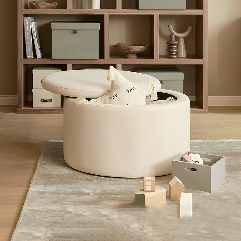 圆形沙发凳网红服装店储物换鞋试鞋收纳脚踏单个试衣间穿鞋北欧,住宅家具,矮凳,淘宝优惠券,粉丝福利购,淘宝优惠卷