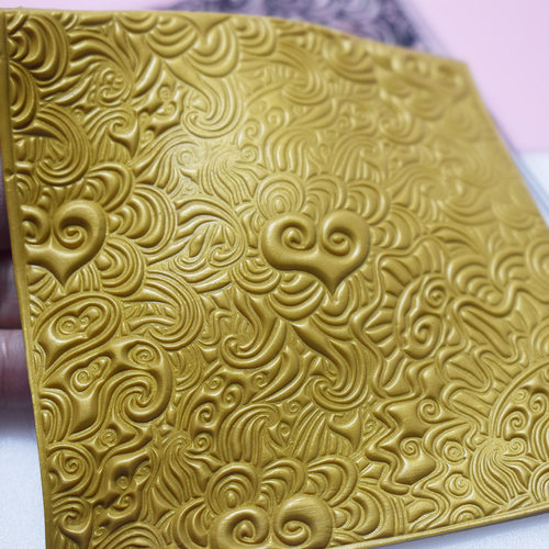 软陶泥国风祥云海浪花纹浮雕印模