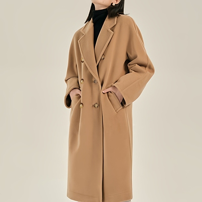 经典101801羊绒大衣经典驼色