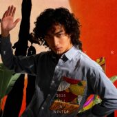 以太假说印尼Batik蜡染刺绣流苏衬衫 秋撞色排扣拼接文化艺术衬衣