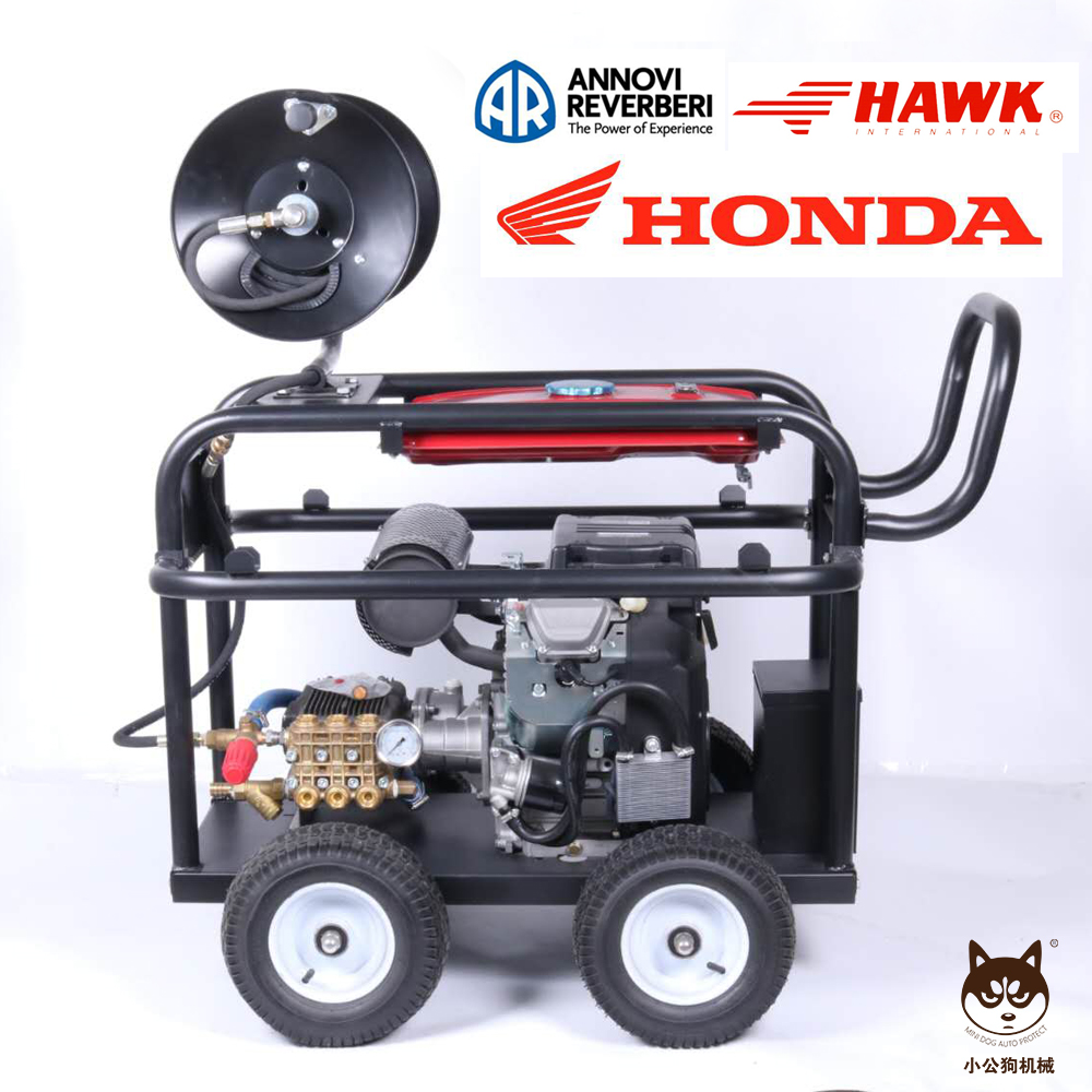 超高压清洗机500公斤汽油清洗机管道疏通机工业除锈漆高压水泵