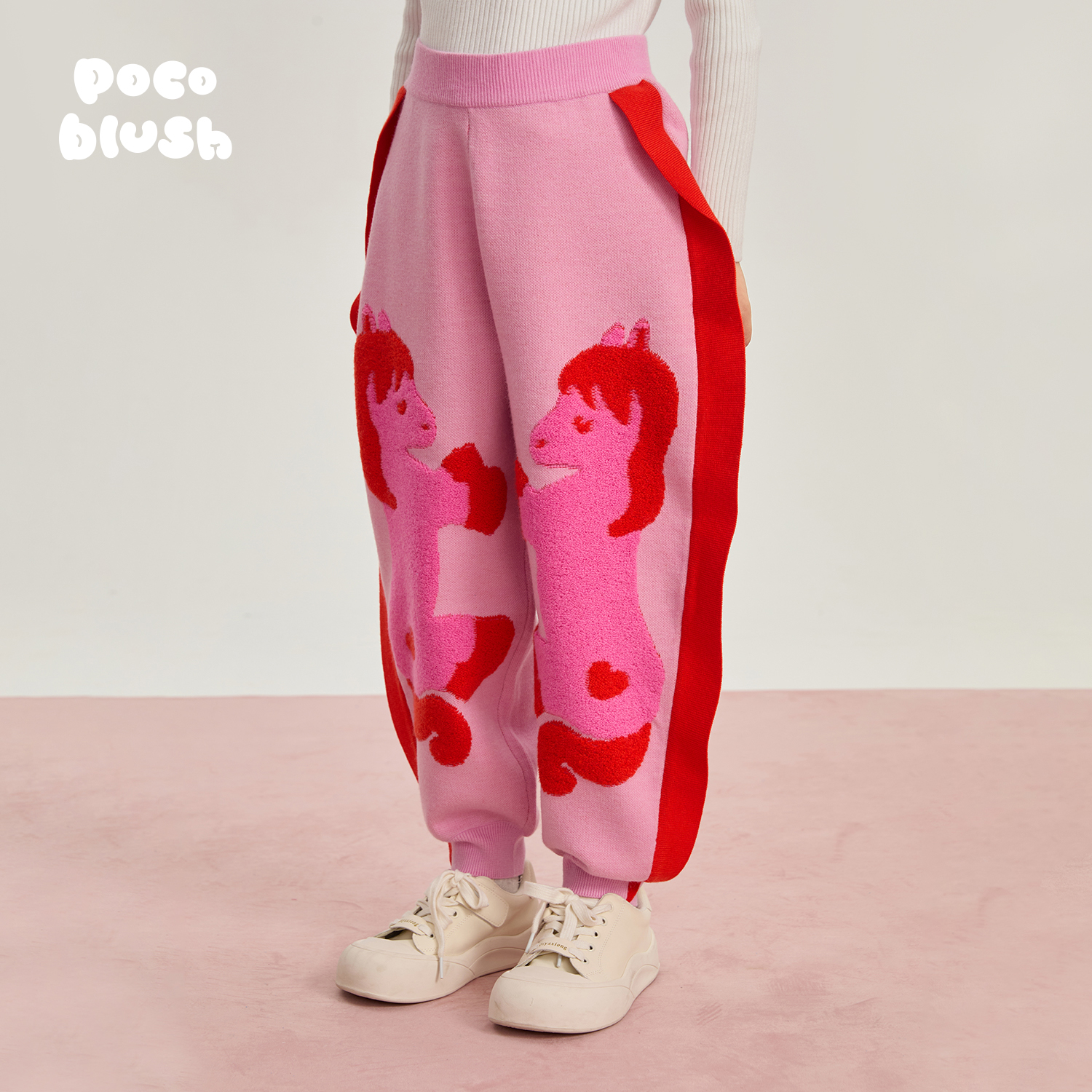 【爱心小马】新中式毛织裤拜年服