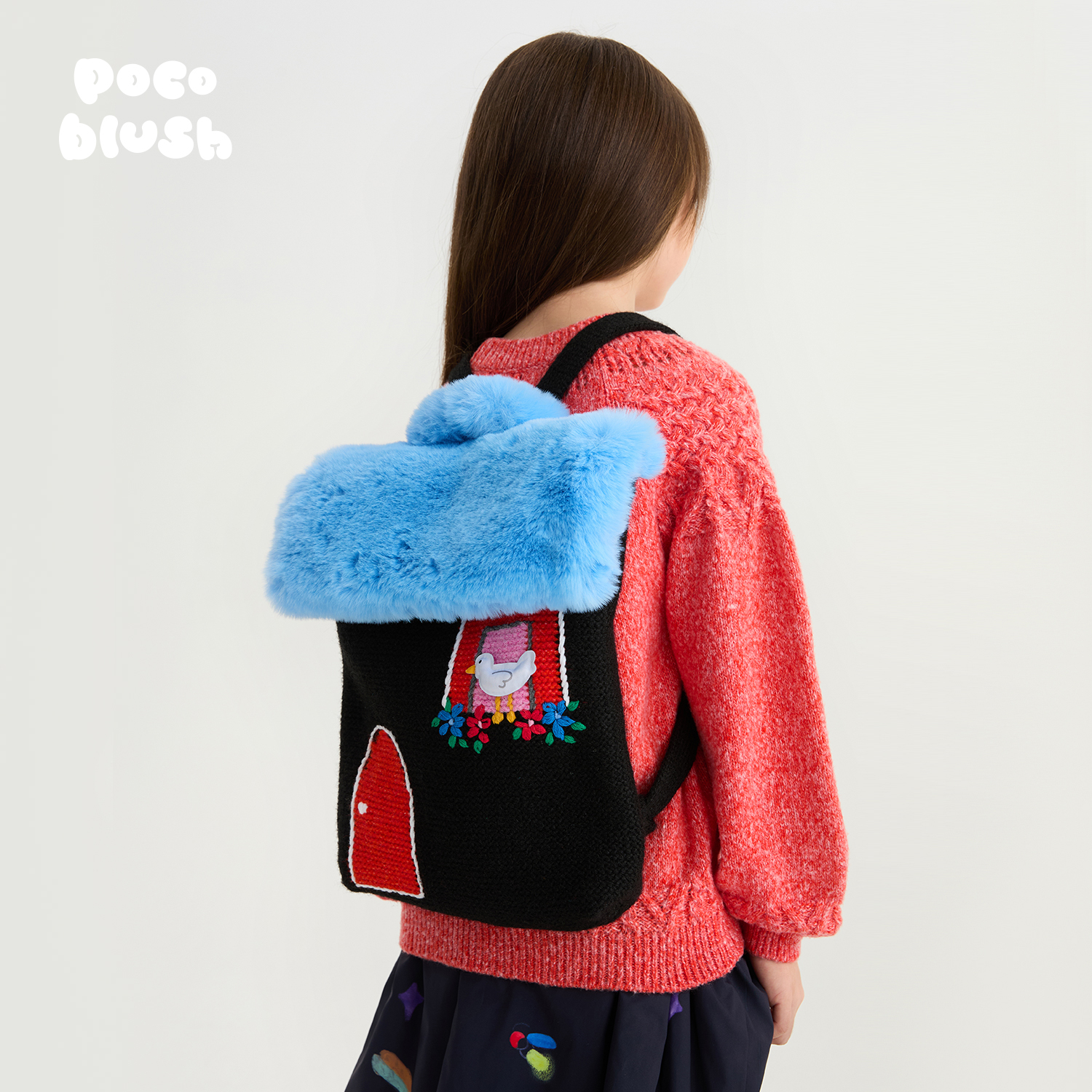 【小鸟的新房子】针织双肩包趣味