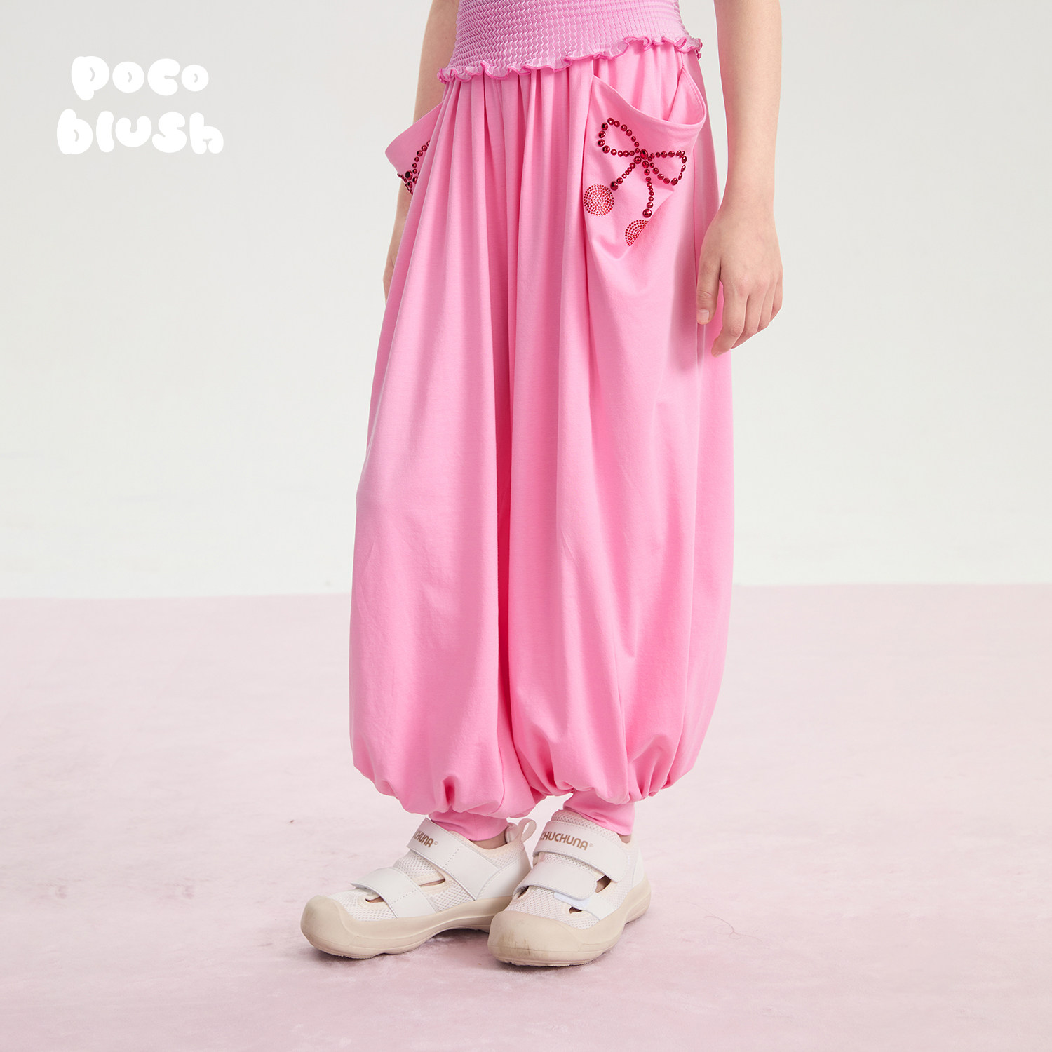 pocoblush【好运樱桃】甩甩裤女童夏季新款莫代尔透气束脚裤