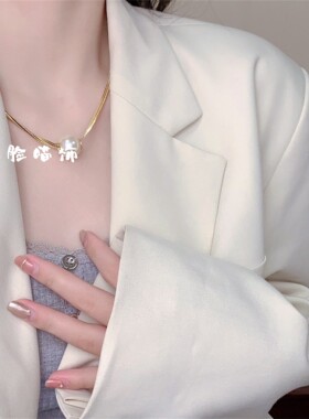 防过敏不掉色时尚大气轻奢ins仿珍珠项链颈链锁骨链2026春上新款
