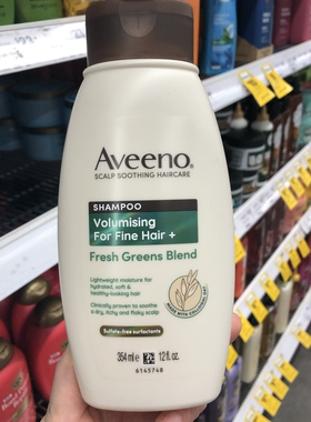 现货速发澳洲Aveeno艾维诺控油去屑保湿修护成人燕麦洗发水354ml
