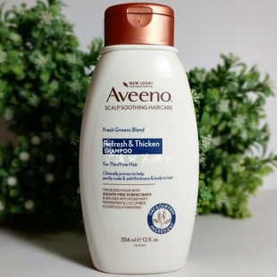 保税现货澳洲Aveeno艾维诺控油去屑保湿 修护成人燕麦洗发水354ml