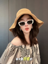【格小梵】正品遮阳帽纯手工渔夫帽子女2025新款夏季出游圆顶草帽