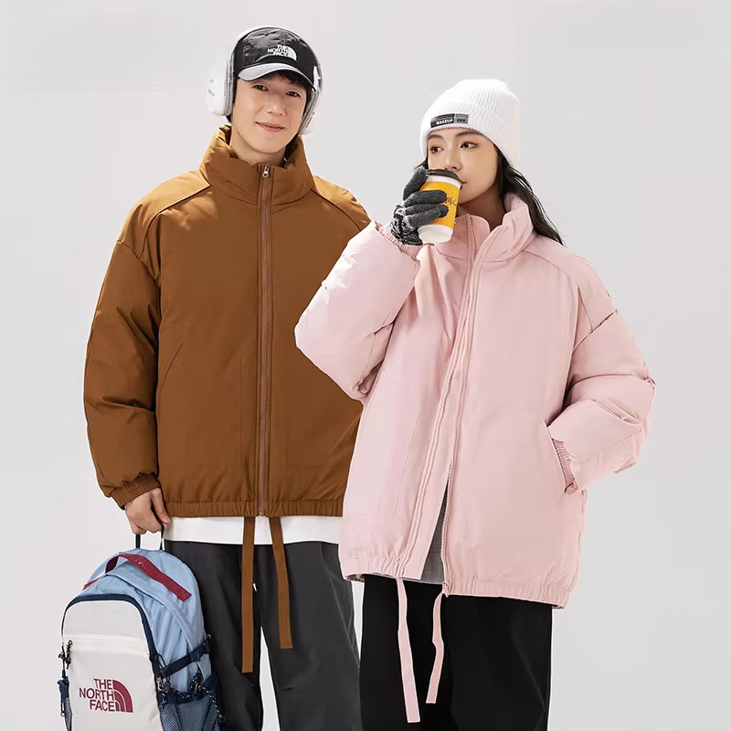 棉致秋冬情侣风小清新时尚百搭宽松保暖棉衣外套MYJ