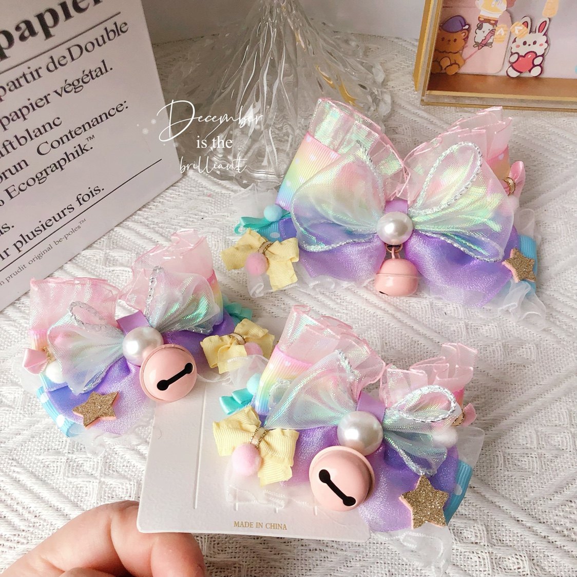 可爱蝴蝶结头饰铃铛对夹儿童可爱发夹顶夹边夹Lolita发卡,个性定制/设计服务/DIY,其它饰品定制,淘宝优惠券,粉丝福利购,淘宝优惠卷