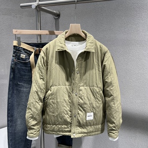 男士短款超轻翻领薄羽绒服2023冬季新款流行韩版休闲修身鸭绒外套