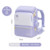 [23 L| Grades 1-5]Cream Purple Comes with Pencil Case + Rain Cover + Coin Purse