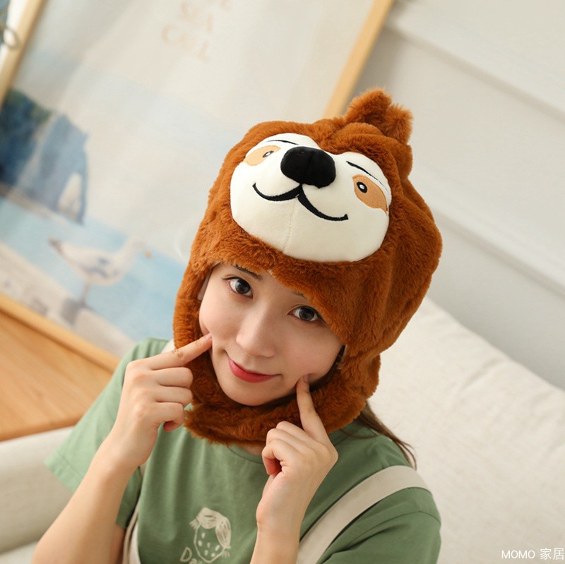 可爱日韩风少女心卡通动物头套
