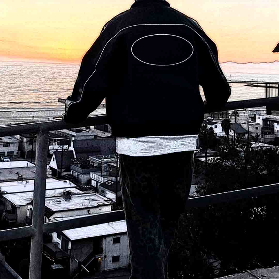 联名款SS25 WEEK4 Leather Varsity Jacket背面logo皮革校队夹克