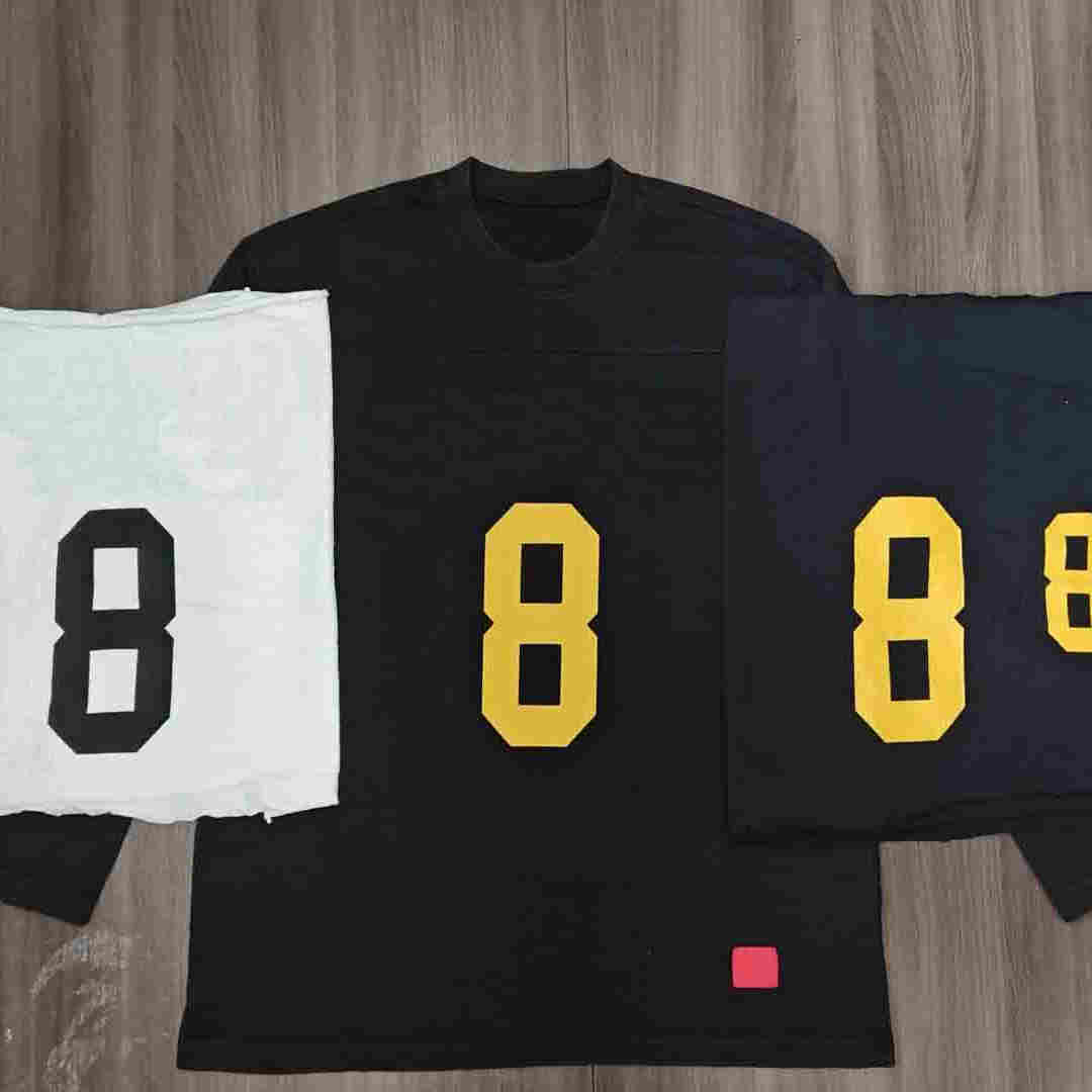 SS25 WEEK4 Affiliated L/S Football Top数字足球衣8号长袖T恤