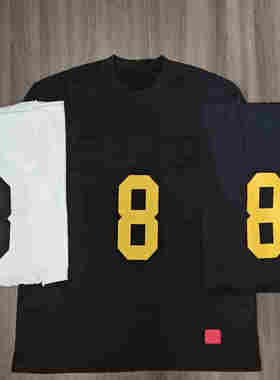 SS25 WEEK4 Affiliated L/S Football Top数字足球衣8号长袖T恤