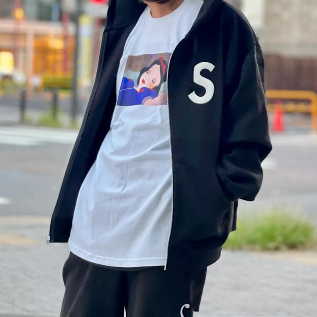 美潮FW24 SNOW WHITE TEE白雪公主印花图案百搭短袖T恤 男女同款