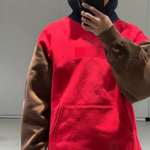 美潮原创24FW BOX LOGO HOODED经典BOGO刺绣加绒连帽卫衣帽衫