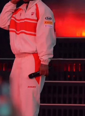 DUCATI联名款SS24 TRACK JACKET PANT杜卡迪拉链立领夹克裤子套装