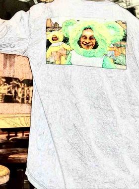 原创美潮Aphex TwinLS Tee联名人偶熊印花长袖T恤 男女同款