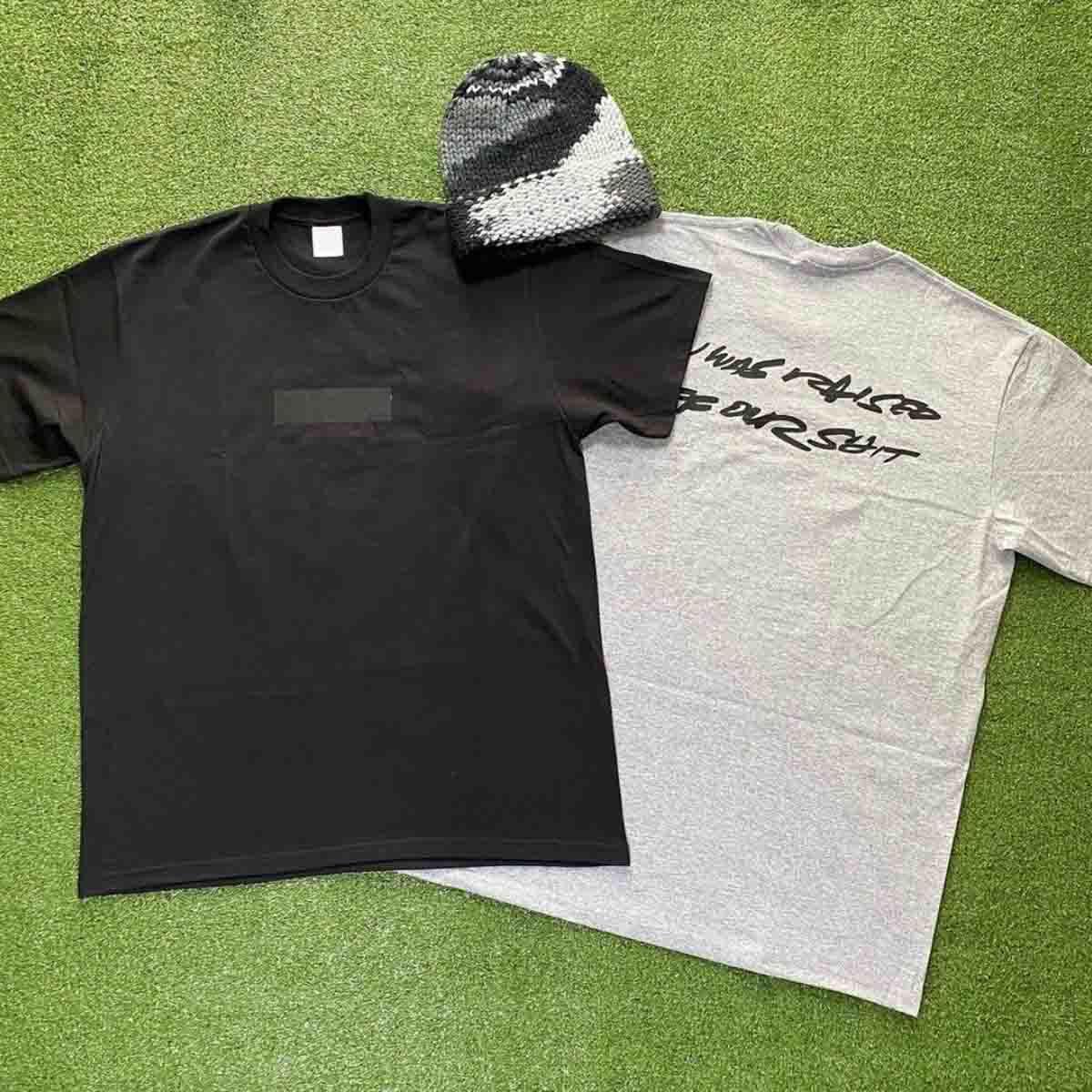 美潮原创联名款Futura Week1 Box Logo Tee字母印花圆领短袖T恤