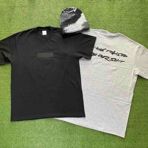 美潮原创联名款Futura Week1 Box Logo Tee字母印花圆领短袖T恤