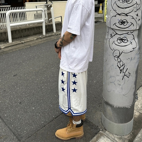联名款Teams Basketball Short撞色侧边条纹星星刺绣运动短裤球裤
