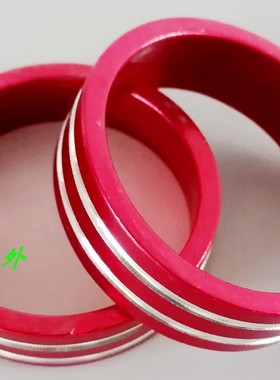 前叉CNC 10MM超轻自行车山地车黑色蓝色金色红色碗组垫圈调节圈