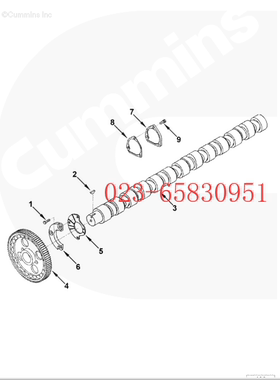 Cummins康明斯柴油发动机 凸轮轴 K19 4067667 徐重QUY100吊车