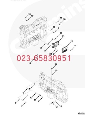 Cummins康明斯柴油发动机 4914915 ESTC控制模块 山推SR压路机