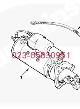 Cummins康明斯柴油发动机配件 4078512 起动马达GE300H挖掘机