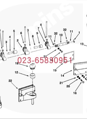 适配Cummins康明斯柴油发动机101264-20加机油口管卡特重工挖掘机