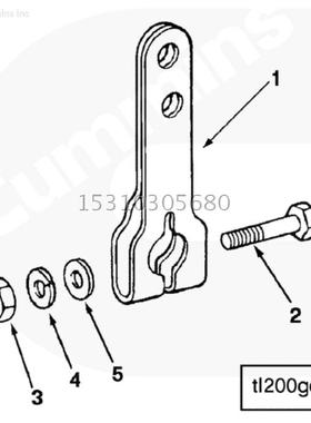 康明斯N K M11系列工程机械用BM73106操纵手柄总成VS节流轴拉杆