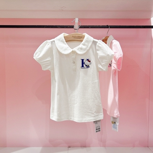 Hello kitty专柜正品夏季新款女童薄款纯棉短袖翻领T恤polo衫