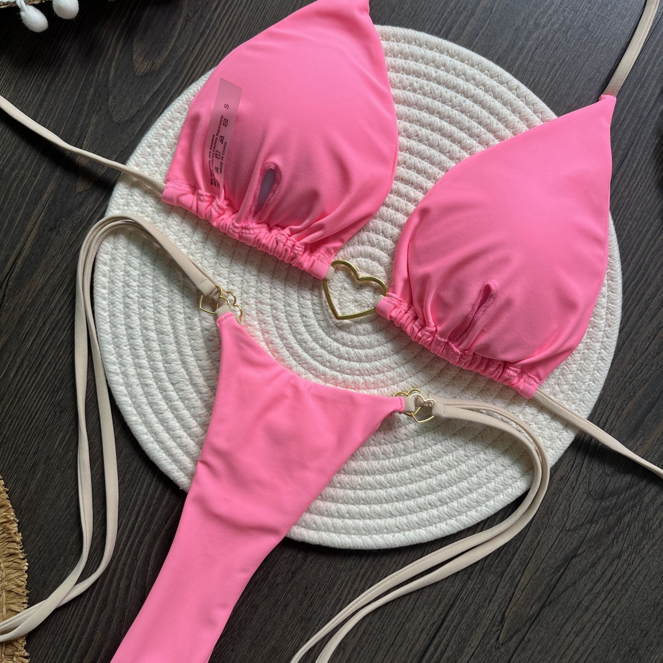 爱心三点式性感三角杯比基尼女海边沙滩bikini swimsuit women22,运动/瑜伽/健身/球迷用品,比基尼,淘宝优惠券,粉丝福利购,淘宝优惠卷