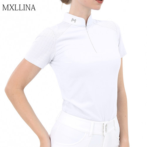 MXLLINA夏季薄款马术T恤速干女款