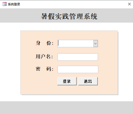 VBA窗体代写代做Access数据库 社会实践管理系统设计成品[高级7]