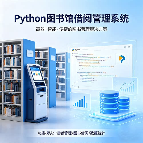 Python图书借阅管理系统 完整源码 报告文档 程序设计成品 可定制