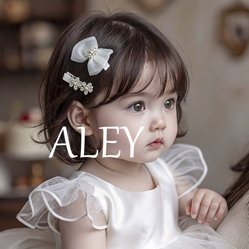 ALEY可爱花朵蝴蝶结女童发夹