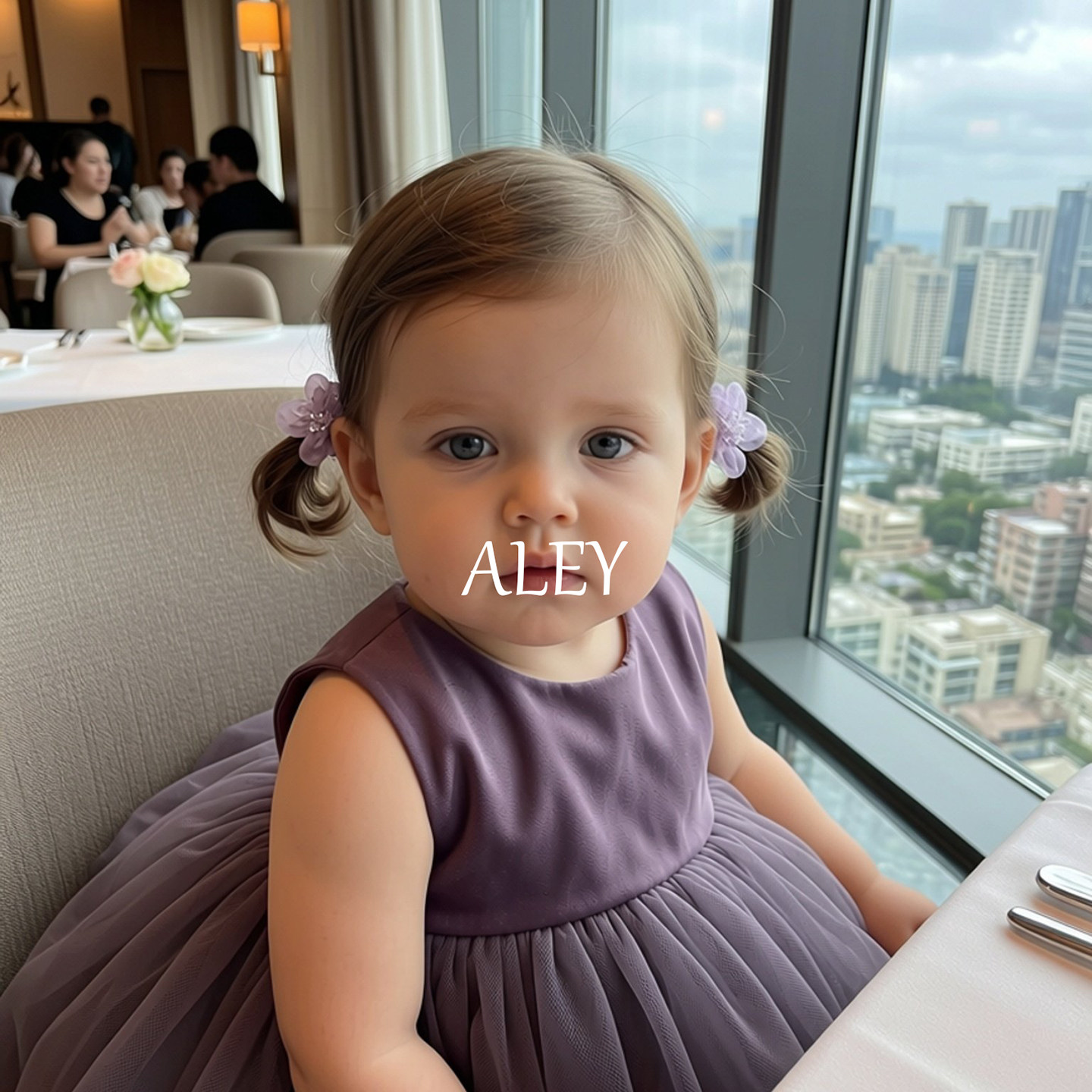 ALEY迷你小纱花发圈儿童花朵发绳女童甜美发饰手工制作婴幼儿头饰