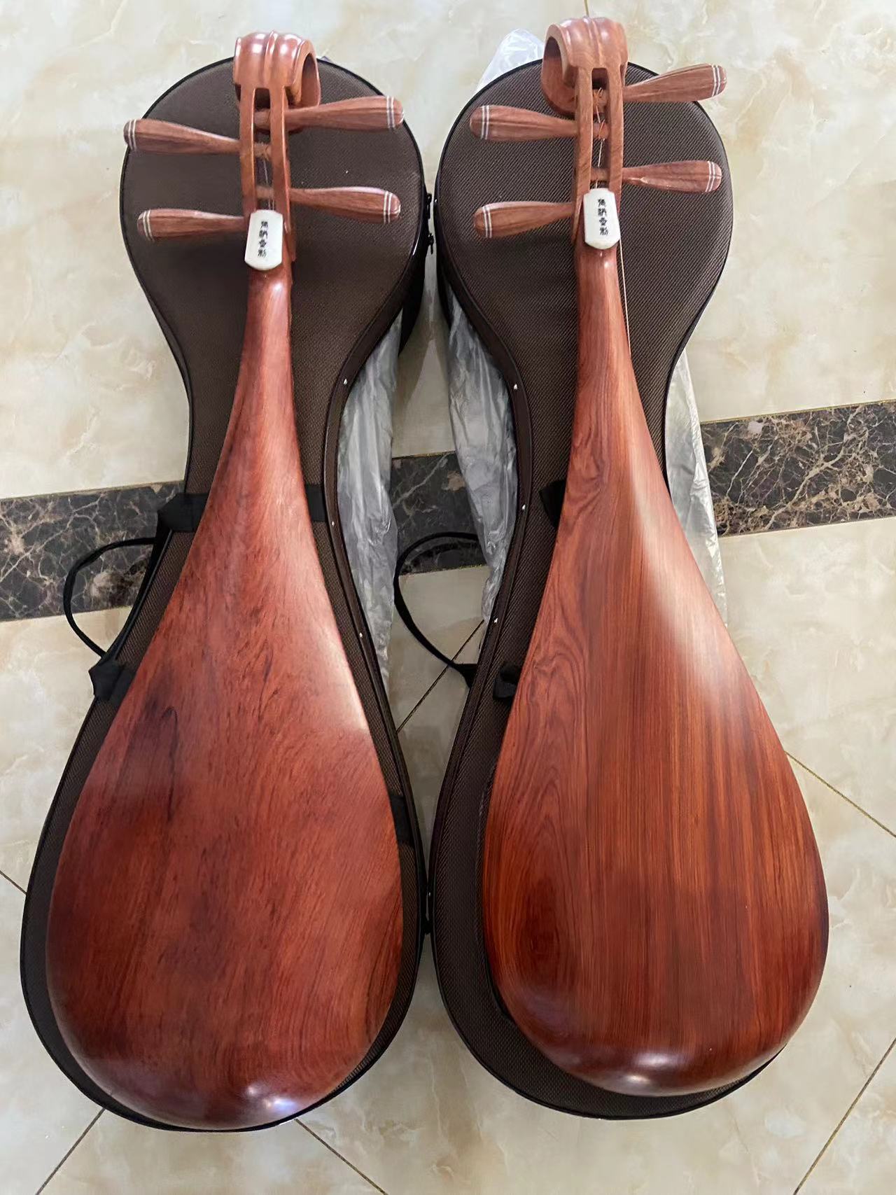 张洪星琵琶大果紫檀抛光琵琶