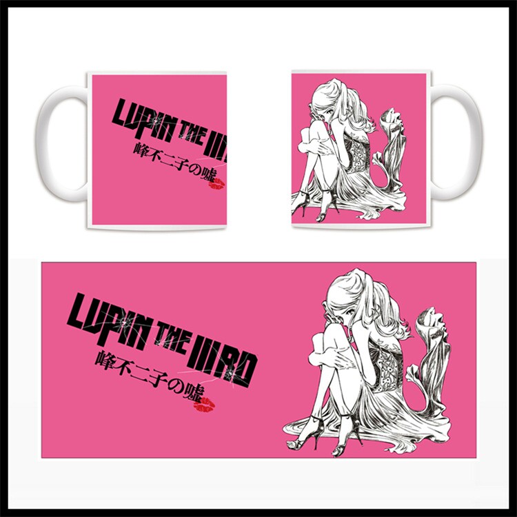 鲁邦三世周边 峰不二子的谎言 动漫个性二次元陶瓷马克杯子喝水杯