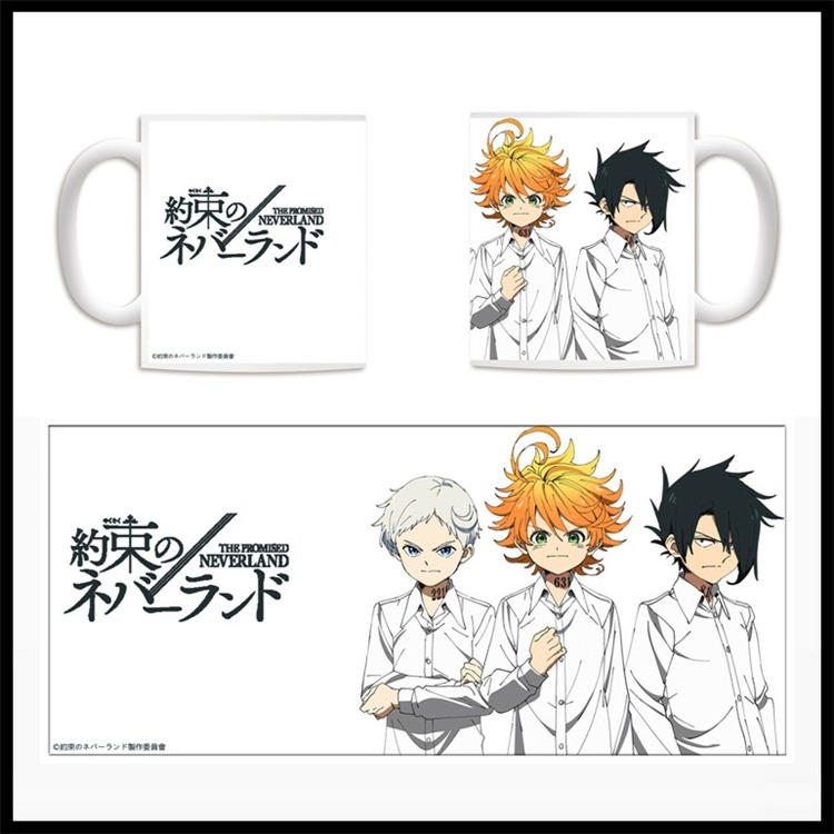 约定的梦幻岛艾玛诺曼雷二次元动漫个性陶瓷马克杯子水杯周边礼物