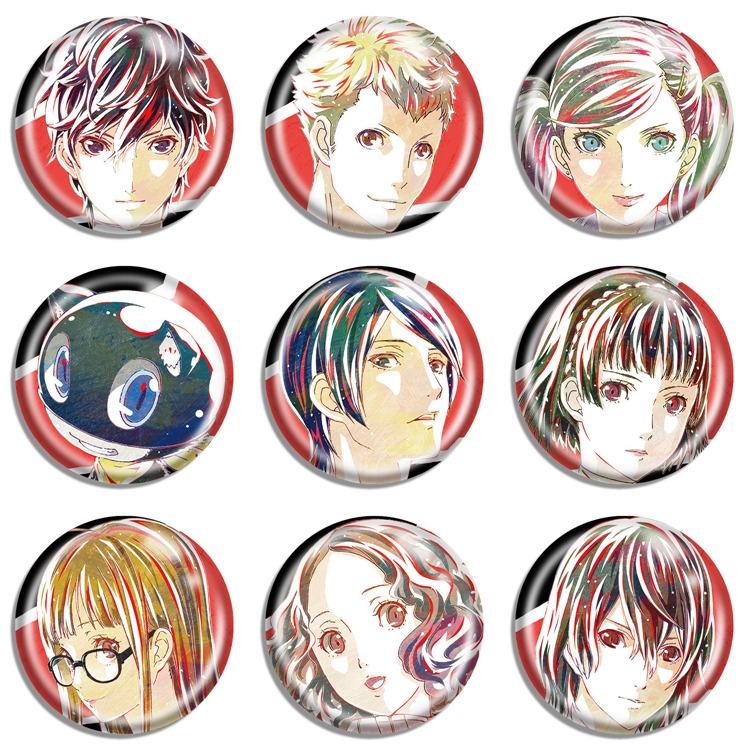 女神异闻录吧唧 坂本龙司 佐仓双叶 摩尔加纳 高卷杏 徽章胸章