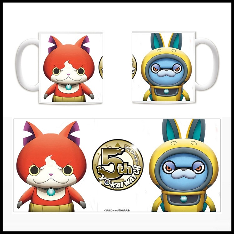 妖怪手表 地缚猫USA兔动漫二次元陶瓷马克杯子水杯咖啡杯礼物周边