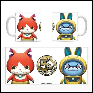 妖怪手表 陶瓷马克杯子水杯咖啡杯礼物周边 地缚猫USA兔动漫二次元